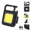 3 In 1 Mini LED Taschenlampe Flasche Opener und Schlüssel Kette Wasserdichte Tragbare Tasche Arbeit Licht mit Magnetic Backing USB Aufladbare taschenlampe Schlüsselanhänger für Outdoor Camping Wandern