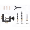 3-in-1-Stanzlokalisierungsset für die Holzbearbeitung Pocket Hole Jig Dübel Positionierungsloch Puncher Carpentry DIY Tool Kit