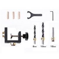 3-in-1-Stanzlokalisierungsset für die Holzbearbeitung Pocket Hole Jig Dübel Positionierungsloch Puncher Carpentry DIY Tool Kit