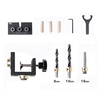 3-in-1-Stanzlokalisierungsset für die Holzbearbeitung Pocket Hole Jig Dübel Positionierungsloch Puncher Carpentry DIY Tool Kit