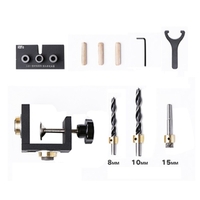 3-in-1-Stanzlokalisierungsset für die Holzbearbeitung Pocket Hole Jig Dübel Positionierungsloch Puncher Carpentry DIY Tool Kit