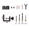 3-in-1-Stanzlokalisierungsset für die Holzbearbeitung Pocket Hole Jig Dübel Positionierungsloch Puncher Carpentry DIY Tool Kit