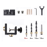 3-in-1-Stanzlokalisierungsset für die Holzbearbeitung Pocket Hole Jig Dübel Positionierungsloch Puncher Carpentry DIY Tool Kit