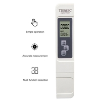 3 in 1 TDS EC Wasserqualitätsprüfgerät Temperatur Digitalanzeige für Trinkwasseraquarien Pool Spa