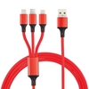 3 IN 1 USB-Kabel für Mobiltelefone Schnelles Netzkabel Netzkabel Netzkabel