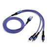 3-IN-1 USB-Ladekabel Multi-Ladegerät Leitung Typ C Micro-USB-Anschluss Ersatz für iPhone iPad Samsung Huawei Xiaomi Ladekabel