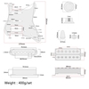 3-lagig SSH geladenes Prewired Pickguard Humbucker Tonabnehmer-Set für Fender Strat ST E-Gitarre White Pearl