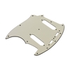 3-lagiges PVC-E-Gitarren-Schlagbrett mit 2 Single-Coil-Aufnahmeloch für Fender Mustang MG69-Gitarrenersatzteil schwarz