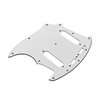 3-lagiges PVC-E-Gitarren-Schlagbrett mit 2 Single-Coil-Aufnahmeloch für Fender Mustang MG69-Gitarrenersatzteil schwarz