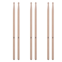 3 Paar Ahorn-Drumsticks vom Typ 5A Drumsticks mit 1 Stück Tragetasche für das Drum Kit Jazz Drum