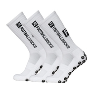 3 Packungen Sportsocken Kompressionssocken Sportsocken Anti-Rutsch-Schnelltrocknende Fußball-Fußball-Socken für Fußball Basketball Hockey Laufen Radfahren Bergsteigen Marathons