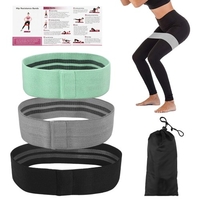 3 PCS Exercise Resistance Loop Bands mit Aufbewahrungstasche Elastic Booty Band Set für Yoga Home Gym Training