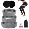 3 PCS Exercise Resistance Loop Bands mit Aufbewahrungstasche Elastic Booty Band Set für Yoga Home Gym Training