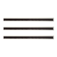 3 Stück 8 Zoll Magnetstange ABS Magnetstreifen Rechteck Starker Magnet für Whiteboard Kühlschrank Eisenoberfläche