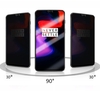 3 Stück Displayschutzfolie Peeping Privacy 2.5D gekrümmte gehärtete Glasfolie Ultradünne hohe Transparenz Anti-Schmutz-Splitterfest Anti-Kratzer-Schutz-Telefon-Schutz-Film für Oneplus 6