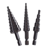 3 STÜCK HSS Kobalt Stufenbohrer Set Praktisches Schwarz Nitrid beschichtetes Metall Bohrer Kit für dünne Eisen/Stahl/PVC/Holzplatten