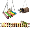 3 Stück Vogel Papagei Spielzeug Vogel Holz Leiter Haustier Vogelkäfig Schaukel Spielzeug