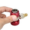 3 stücke 1/4 "Einstellbare R134A Schnellwechsler Adapter Hohe Niedrige AC Manifold Gauge Schlauch Conversion Kit mit Ventil Remover