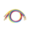 3 stücke 1/4 "SAE Universal R12 R22 R502 Manifold Manometer Sets Drei-farbe Lade schläuche für HVAC Klimaanlage Kühlmittel