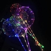 3 Stücke 18 inch Luminous LED BoBo Ballon Transparente Led-Licht Bunte Blinkende Lampe mit Stick für Geburtstag Hochzeit Valentinstag Party Dekorationen