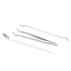 3 stücke Edelstahl Dental Tools Kit Doppelkopf Dental Tool Zähne Schaber Dental Probe Set für Persönliche & Professionelle Nutzung