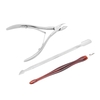 3 Stücke Edelstahl Nagelknipser Kit Nagel Werkzeuge Maniküre & Pediküre Set Professionelle Reise & Grooming Kit