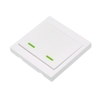 3 STÜCKE eWeLink Push Button Wand Lichtschalter Fernbedienung 2 Gang 86 Typ EIN / AUS-schalter Panel 433 MHz Wireless RF Fernbedienung Sender mit aufkleber Freie position Flexible Für Zuhause Wohnzimmer schlafzimmer