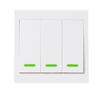 3 STÜCKE eWeLink Push Button Wandlichtschalter Fernbedienung 3 Gang 86 Typ EIN / AUS-schalter Panel 433 MHz Wireless RF Fernbedienung Sender mit aufkleber Freie position Flexible Für hause Wohnzimmer schlafzimmer