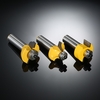 3 STÜCKE Glastür Router Bit Küchenschrank Türen Runde Über Perle 1/2 "schaft 1/2" Klinge Holz Cutter für Holz Bohren Holzbearbeitung