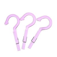 3 Stücke Kunststoff Kleiderhaken Peg Reise Tragbare Hängende Kleidung Schienen Clips Hause Wäscheklammer Socken Unterwäsche Wäscheständer