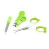 3 Stücke Sicherheit Baby Nagelknipser + Gerundete Schere + Trimmer Set Edelstahl Zehennagel Fingernagel Cutter Für Neugeborene Grün
