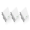 3 STÜCKE SONOFF Push Button Wand Lichtschalter Fernbedienung 1 Gang 86 Typ EIN / AUS Schalter Panel 433 MHz Wireless RF Fernbedienung Sender mit aufkleber Freie position Flexible Für hause Wohnzimmer schlafzimmer