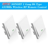3 STÜCKE SONOFF Push Button Wand Lichtschalter Fernbedienung 1 Gang 86 Typ EIN / AUS-schalter Panel 433 MHz Wireless RF Fernbedienung Sender mit aufkleber Freie position Flexible Für hause Wohnzimmer schlafzimmer