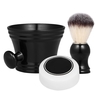 3 stücke Traditionelle Bart Rasieren Tools Set Nassrasur Kit Rasierpinsel Becher Schüssel Seife Home Barber