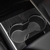 3-teiliges Set / Set Carbon-Konsole in der Mitte der Aufbewahrungsbox Aufkleberabdeckung Dekoration Zubehör Ersatz für Tesla Model 3-Schutzaufkleber