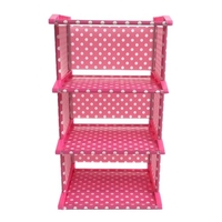 3 Tier Cubes Aufbewahrungsorganisator Multifunktionales Lagerregal für Bücher Schuhe Spielzeug Grünpflanzen Dekoration Schlafzimmer Arbeitszimmer Wohnzimmer