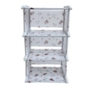 3 Tier Cubes Aufbewahrungsorganisator Multifunktionales Lagerregal für Bücher Schuhe Spielzeug Grünpflanzen Dekoration Schlafzimmer Arbeitszimmer Wohnzimmer