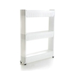 3-Tier Mobile Shelving Unit Organizer Ausziehbarer schlanker Aufbewahrungswagen