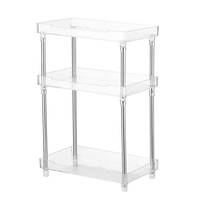 3 Tier Transparent Plastics Storage Organizer 3 Schichten Makeup Storage Rack Holder