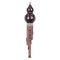 3-Ton C-Key Hulusi Kürbis Kürbisflöte Aluminium mit kupferbeschichteten Rohren Chinesisches traditionelles Instrument