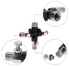 3-Wege-Airbrush Air Schlauch Splitter vielfältigen professionellen Airbrush Zubehör Air Brush mehrere Verwendung Airbrush Fittings 1/8" mit einstellen Regler Ventil