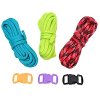 3 x 2, 5 m Paracord 7 Strand Fallschirm Schnur im freien Notfall überleben Hand gestrickte DIY Werkzeugsätze