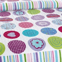 3 x Bettwäsche Set 230 * 230 CM überprüft Runde gedruckte Muster Polyester Faser Patchwork Quilt Kuschel Kissen Fällen Bettwäsche Heimtextilien