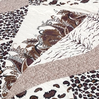 3 x Bettwäsche Set 230 * 230 CM Leopard gedruckt Muster Polyester Faser Patchwork Quilt Kuschel Kissen Fällen Bettwäsche Heimtextilien