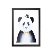30 * 40cm,  Tiermuster-Leinwand-entfernbare Wand-Bild-Kunst-Abziehbild-Raum-Dekoration Schöne wiederverwendbare Malerei 3 Paneele mit Rahmen Warming Geschenk