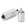 30 / 50mm (optional) DIY Doppellagerschleifer Aluminiumlegierung Förderrad angetriebenes Rad ohne Rippen mit 8mm Wellenstange + Schraubenschlüssel für Hand DIY Utility Tools