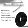 3, 0 mm 60 Meter Professionelle feine Qualität Nylon Sägezahnschneider Seilbürstenschneider Strimmer Linie Mähen Draht Rasenmäher Zubehör
