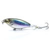 3.0in / 0.2oz Topwater Soft Rotating Fishing Lure Bionic Hard Bait mit Drilling Lebensechte Kunstköder Floating Crankbait für Barsch Hecht Salzwasser Süßwasser
