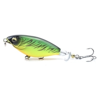 3.0in / 0.2oz Topwater Soft Rotating Fishing Lure Bionic Hard Bait mit Drilling Lebensechte Kunstköder Floating Crankbait für Barsch Hecht Salzwasser Süßwasser