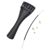 3/4 4/4 Violine Geige Tailpiece Hill-Stil mit 1pcs Tailgut Tailcord 4 feine Tuners Aluminiumlegierung dauerhaft starke
